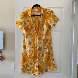 XIX Palms Gold Coast Button Tee Dress